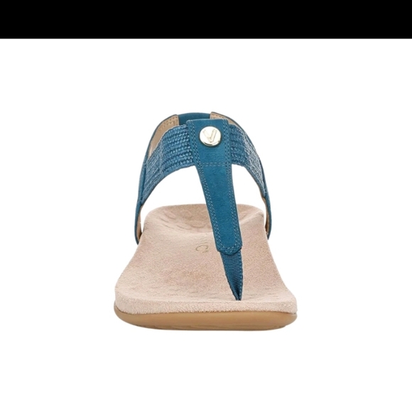 Vionic Brea Toe Post Slingback Sandal Celestial Teal Nubuck I9863L5403 - Picture 4 of 8